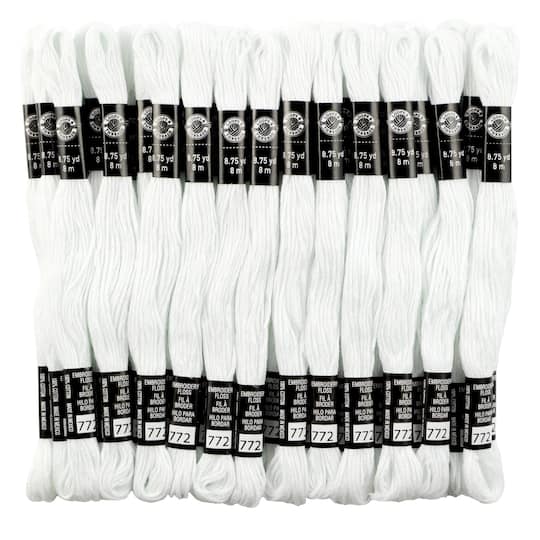 White Embroidery Floss Pack by Loops & Threads®, 36ct.